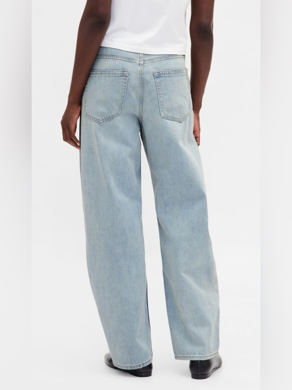 GAP Women's Light Blue High Rise Barrel Jeans - Picture 2 of 5